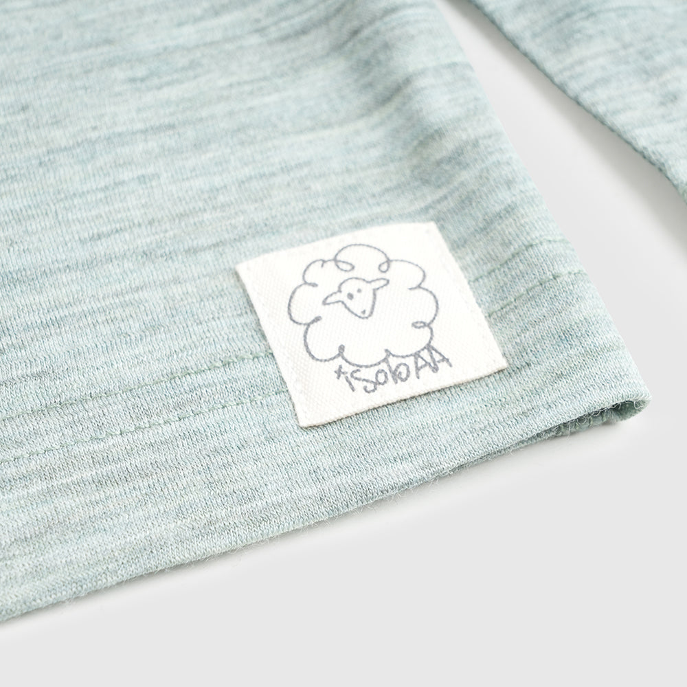 Kids Merino 150 Into The Wild LS Tee (Agave)