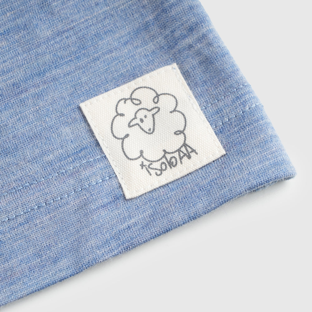 Kids Merino 150 Into The Wild SS Tee (Sky)