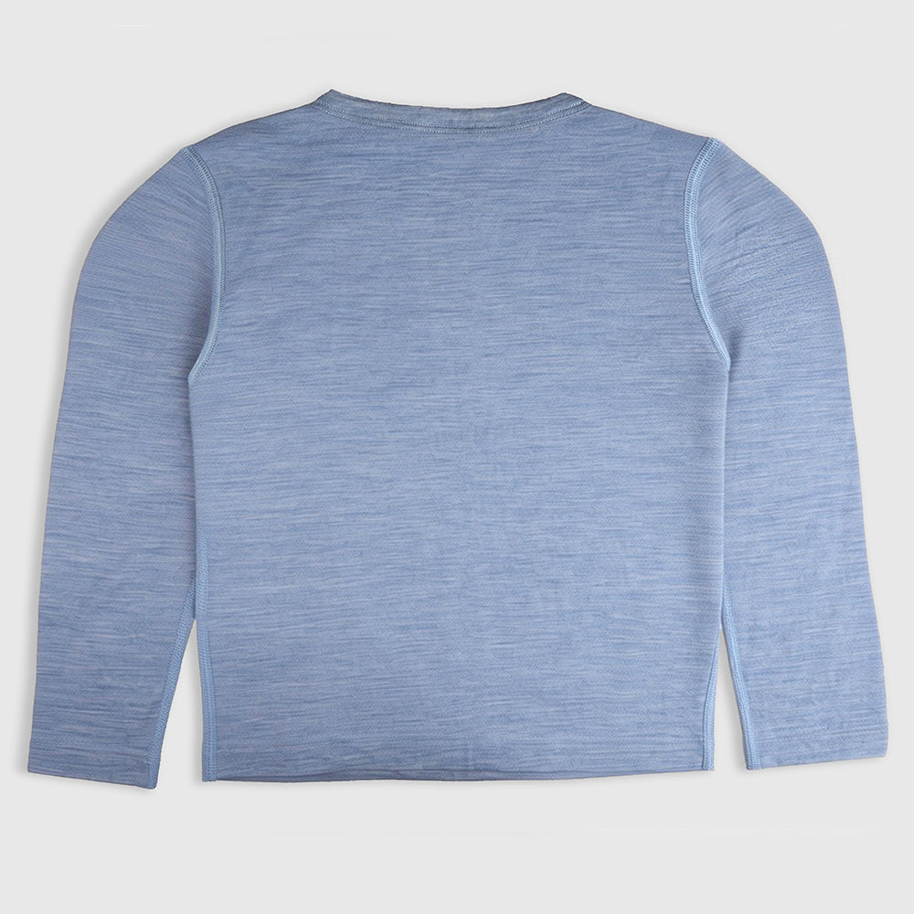 Kids Merino 150 Natures Time Out LS Tee (Sky)