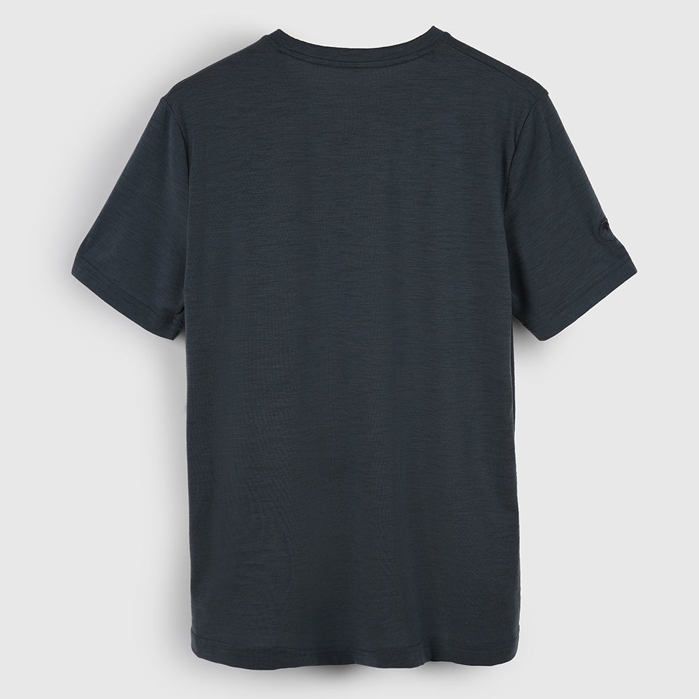Mens Merino Blend 125 Ultrafine SS Crew (Turbulence)
