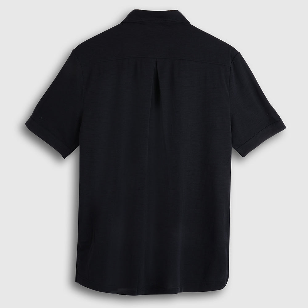 Mens Merino Blend 125 Ultrafine SS Shirt (Black)