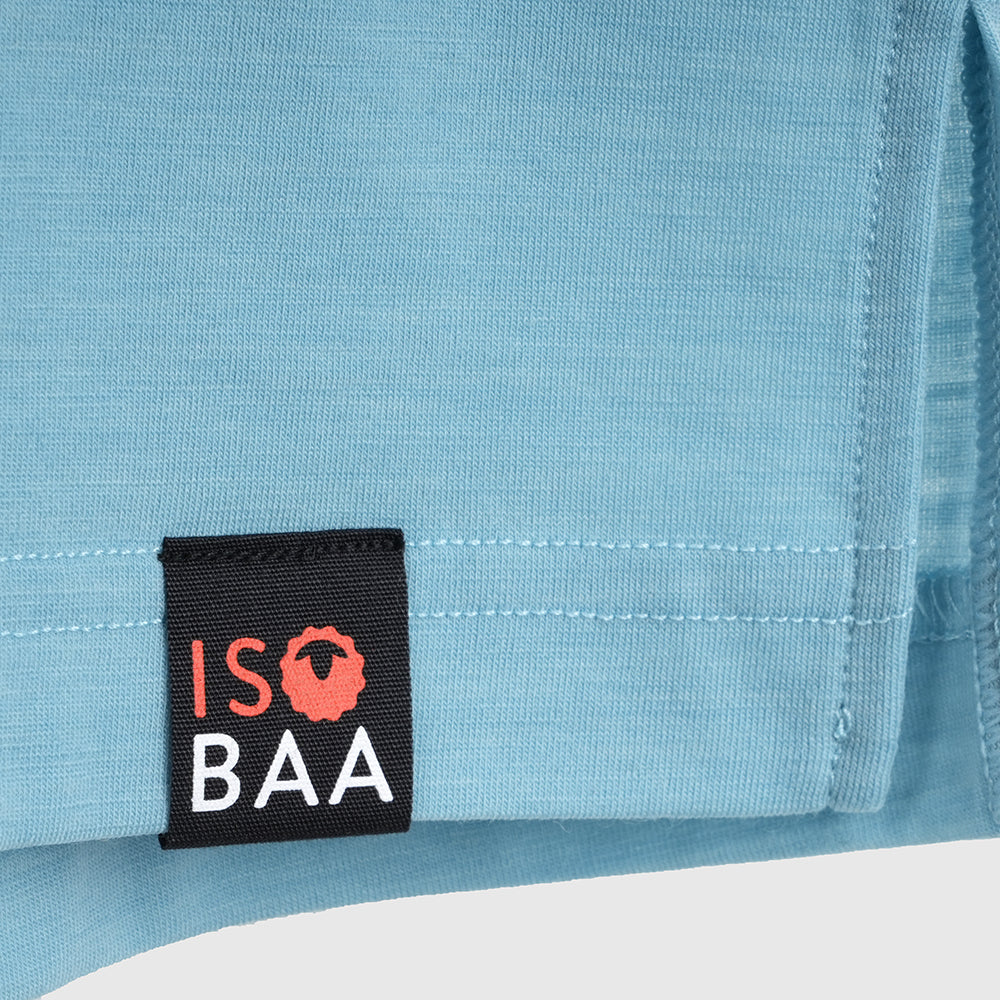 Mens Merino Blend 125 Ultrafine SS Shirt (Lagoon)