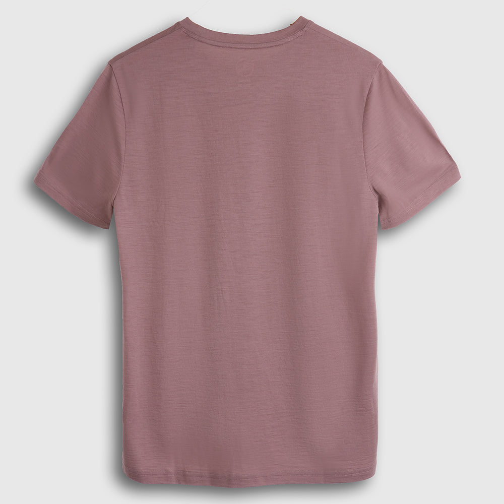 Mens Merino 150 Mountains Tee (Burlwood/Smoke)