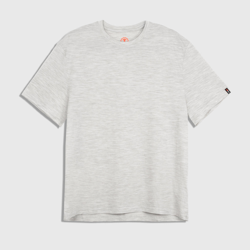 Mens Merino 150 Short Sleeve Relaxed Crew (Jute)