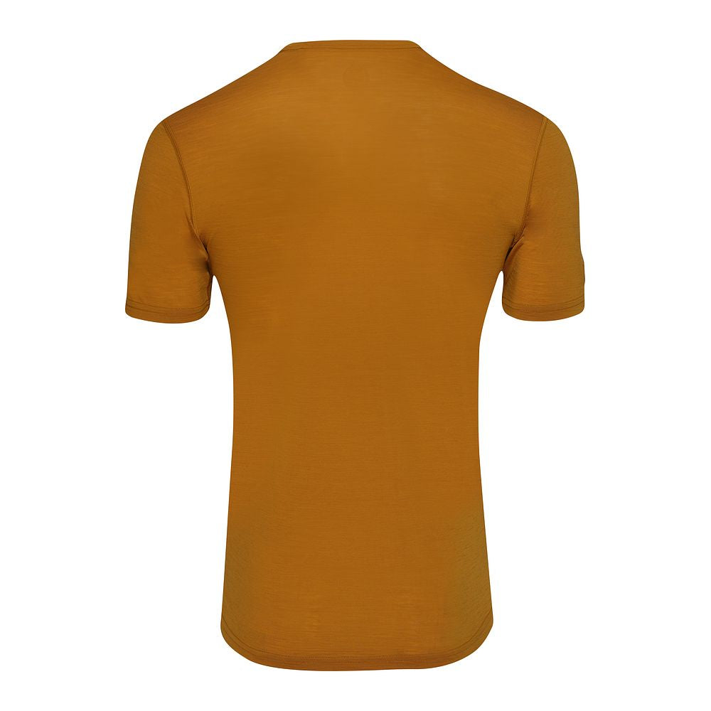 Isobaa Mens Merino 150 Short Sleeve Crew (Mustard)