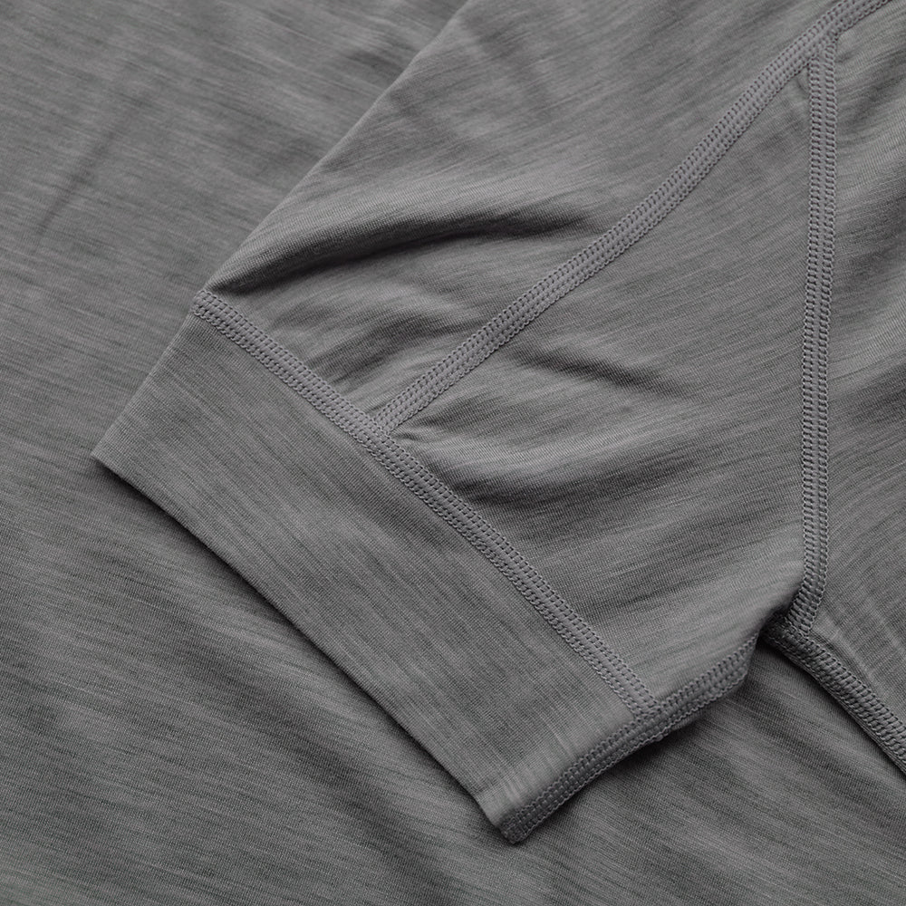 Mens 160 SS Cycle Zip Top (Cloud Melange)
