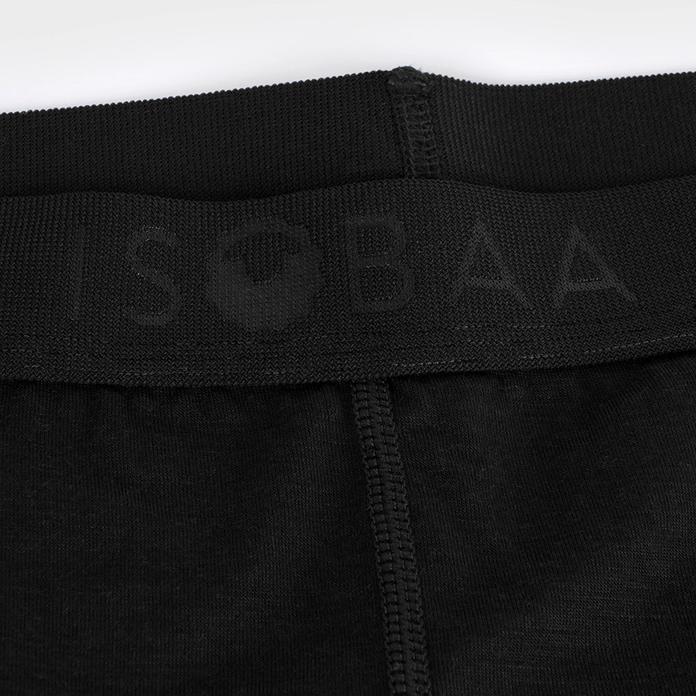 Mens Merino Blend 180 Boxers (2 Pack - Black)
