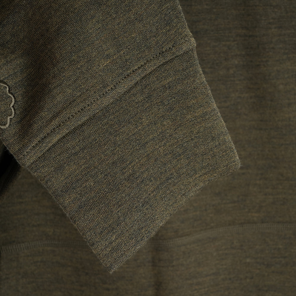 Mens Merino 260 Lounge Hoodie (Dark Olive)