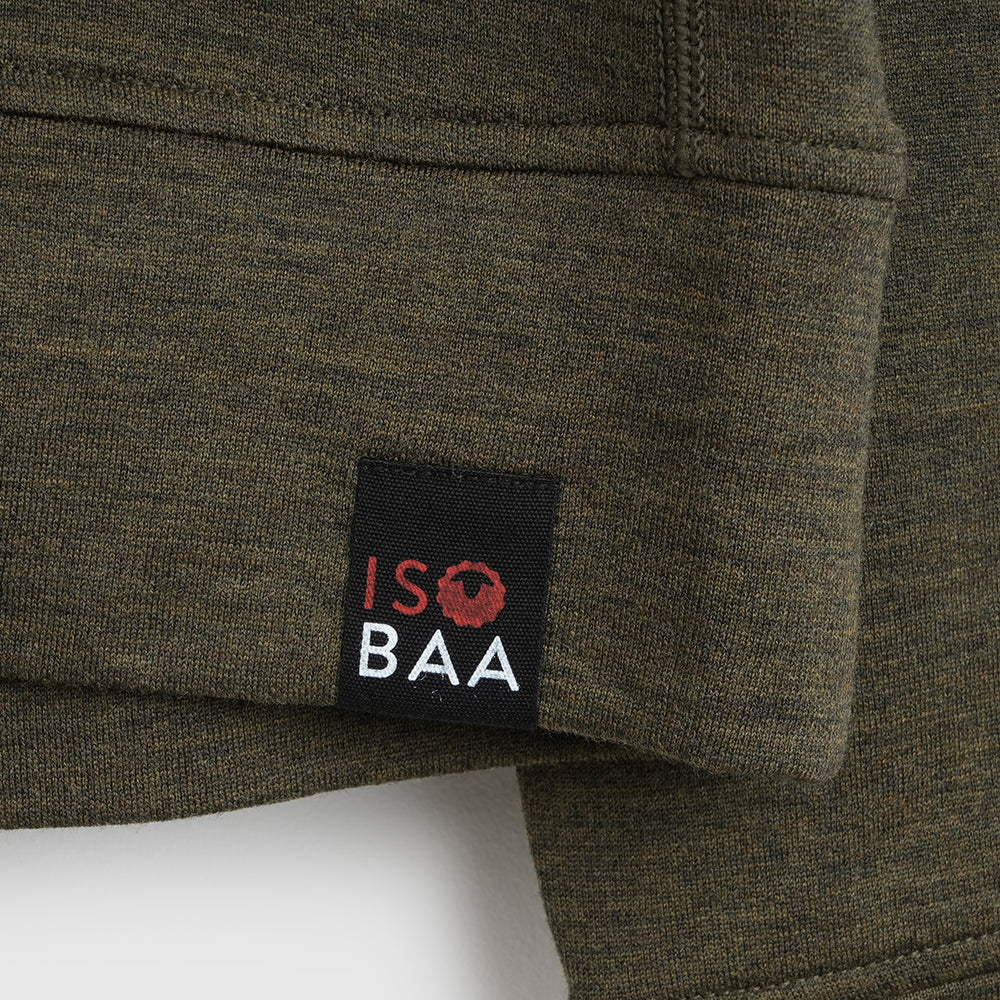 Mens Merino 260 Lounge Sweatshirt (Dark Olive)