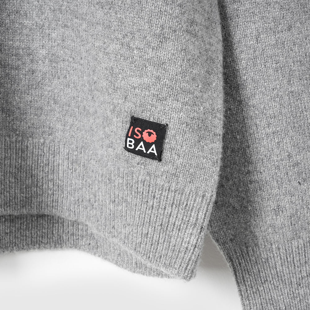 Homme Pull polo en mérinos Solace (Heather)