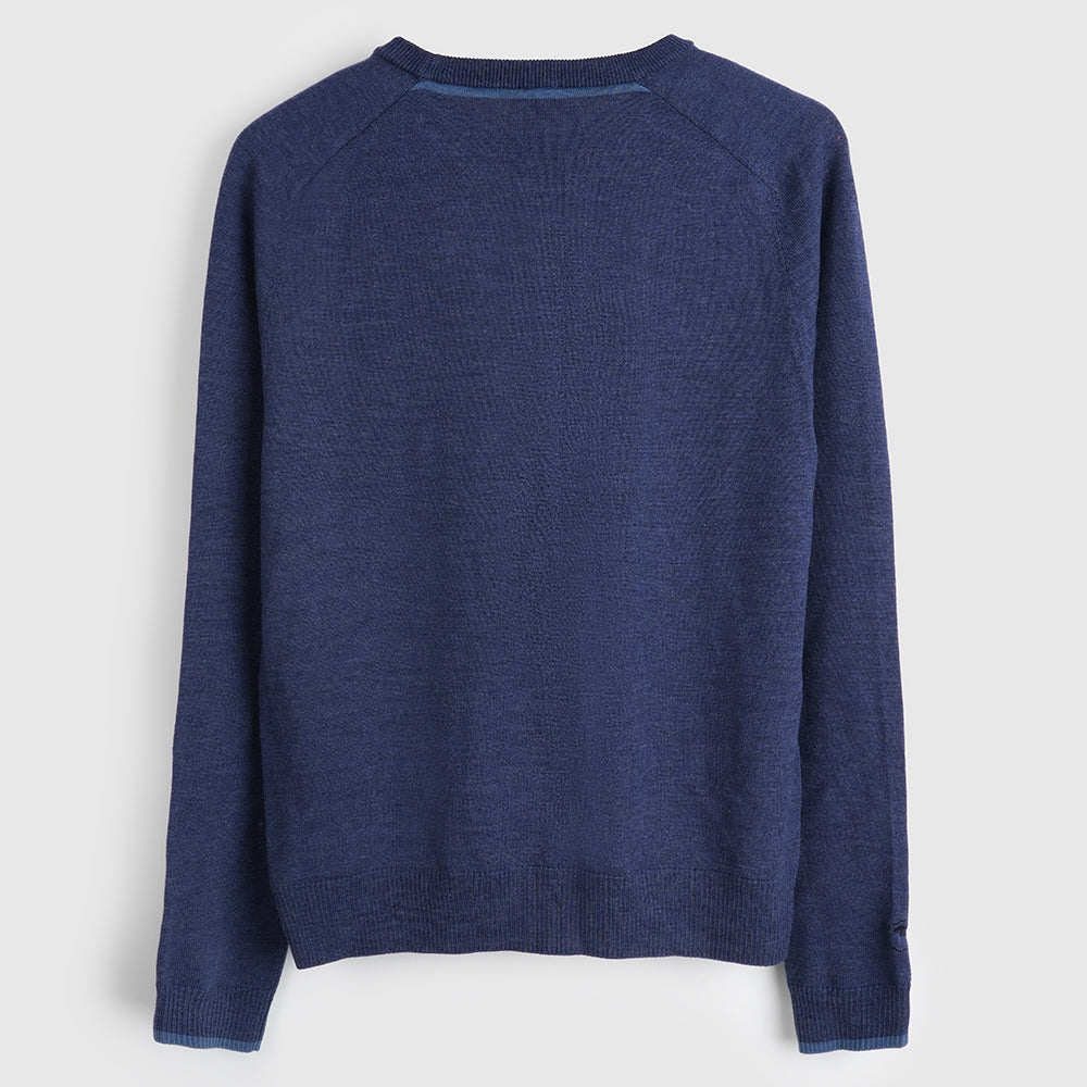 Herren Woolsey Merino Crew Sweater (Dark Denim/Denim)