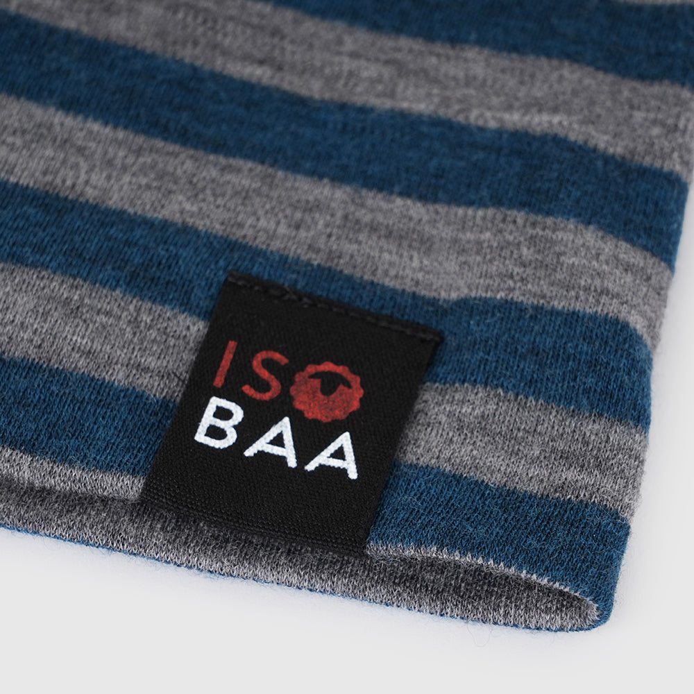Merino 230 Beanie (Petrol/Charcoal)