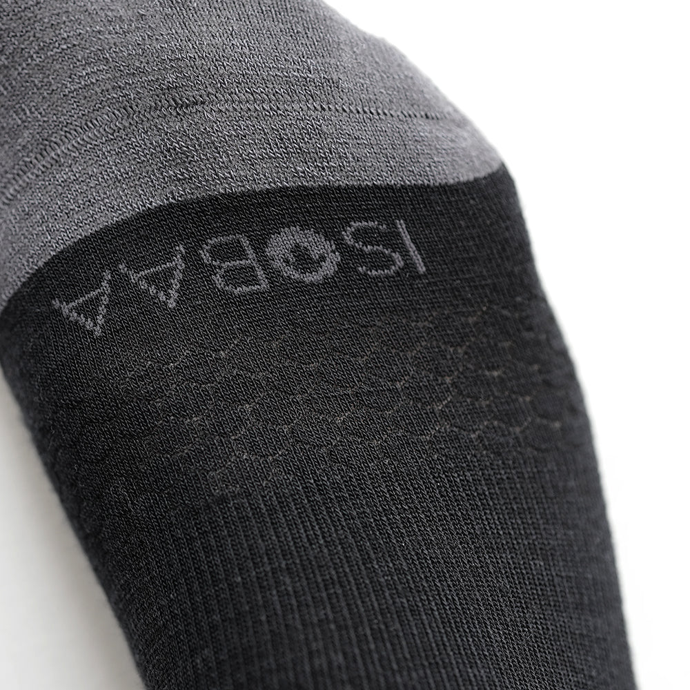 Merino Blend Trainer Socks (3 Pack - Black)
