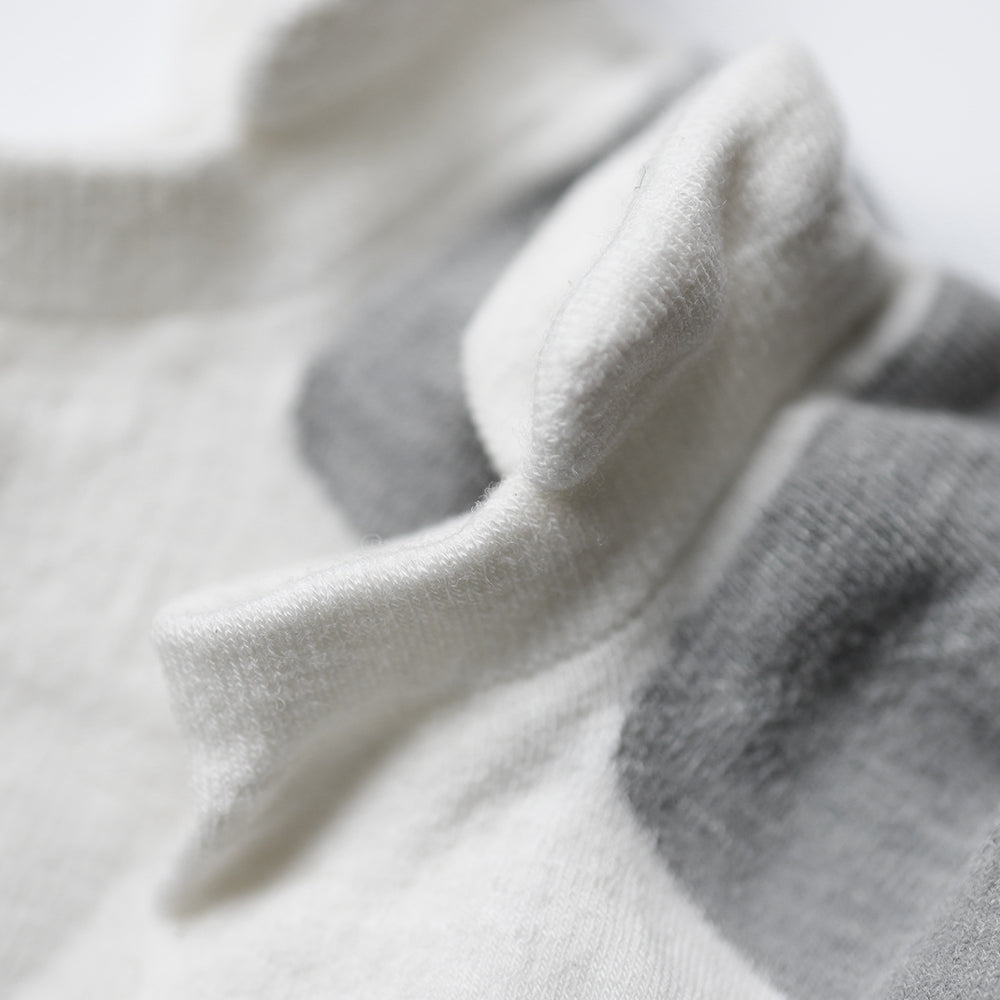 Merino Blend Trainer Socks (3 Pack - White)