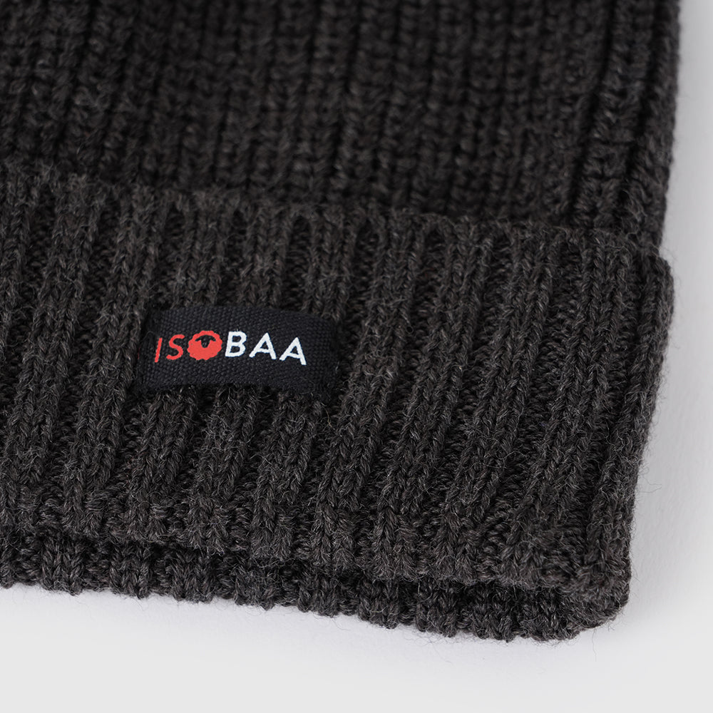 Merino Fisherman Beanie (Chocolate)