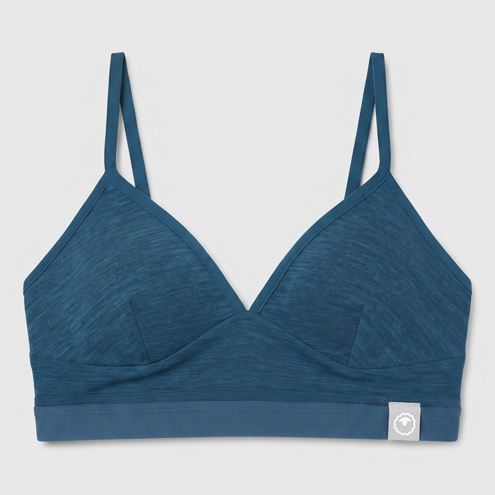 Womens Merino Blend 160 Bralette (Petrol)