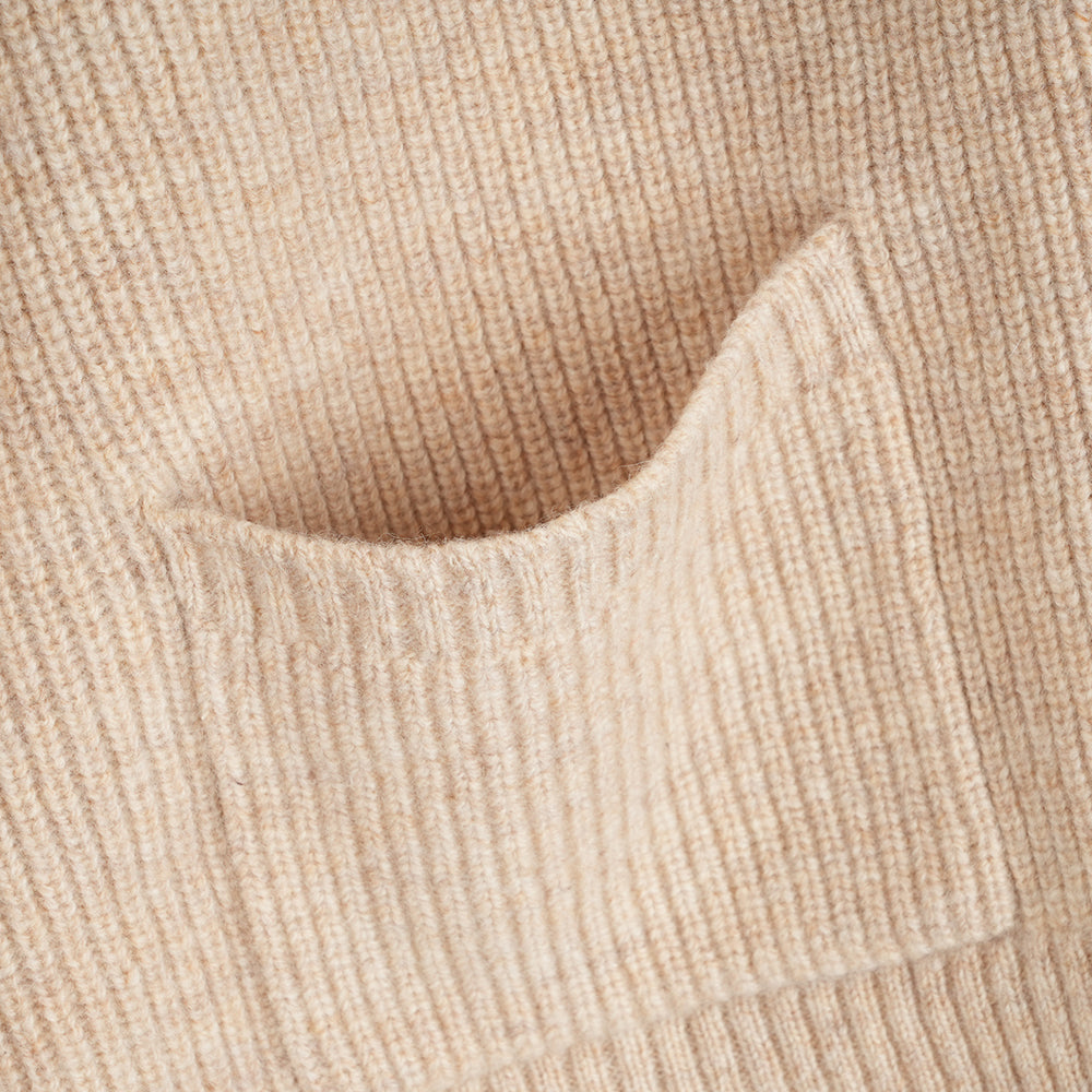 Womens Herdwick Merino Cardigan (Oatmeal)