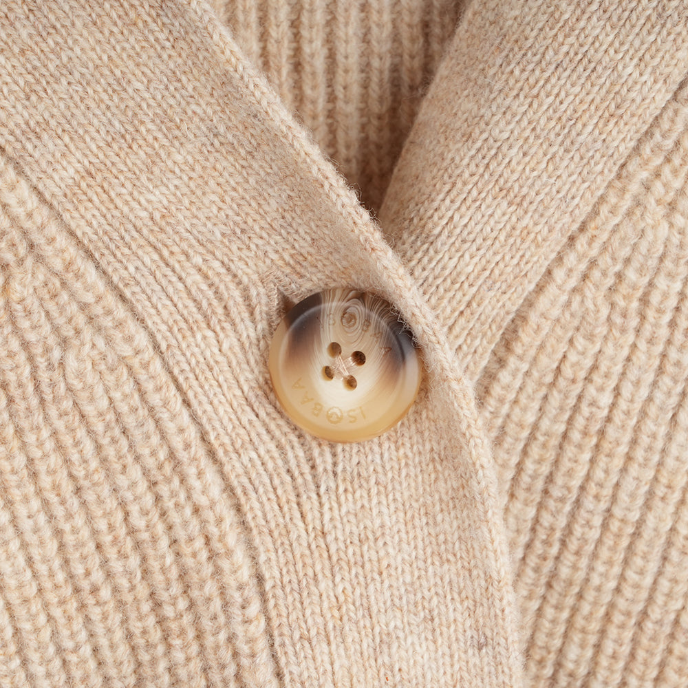 Womens Herdwick Merino Cardigan (Oatmeal)