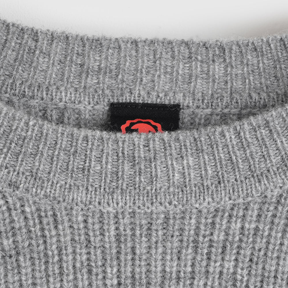 Femme Pull col rond en mérinos Herdwick (Heather)