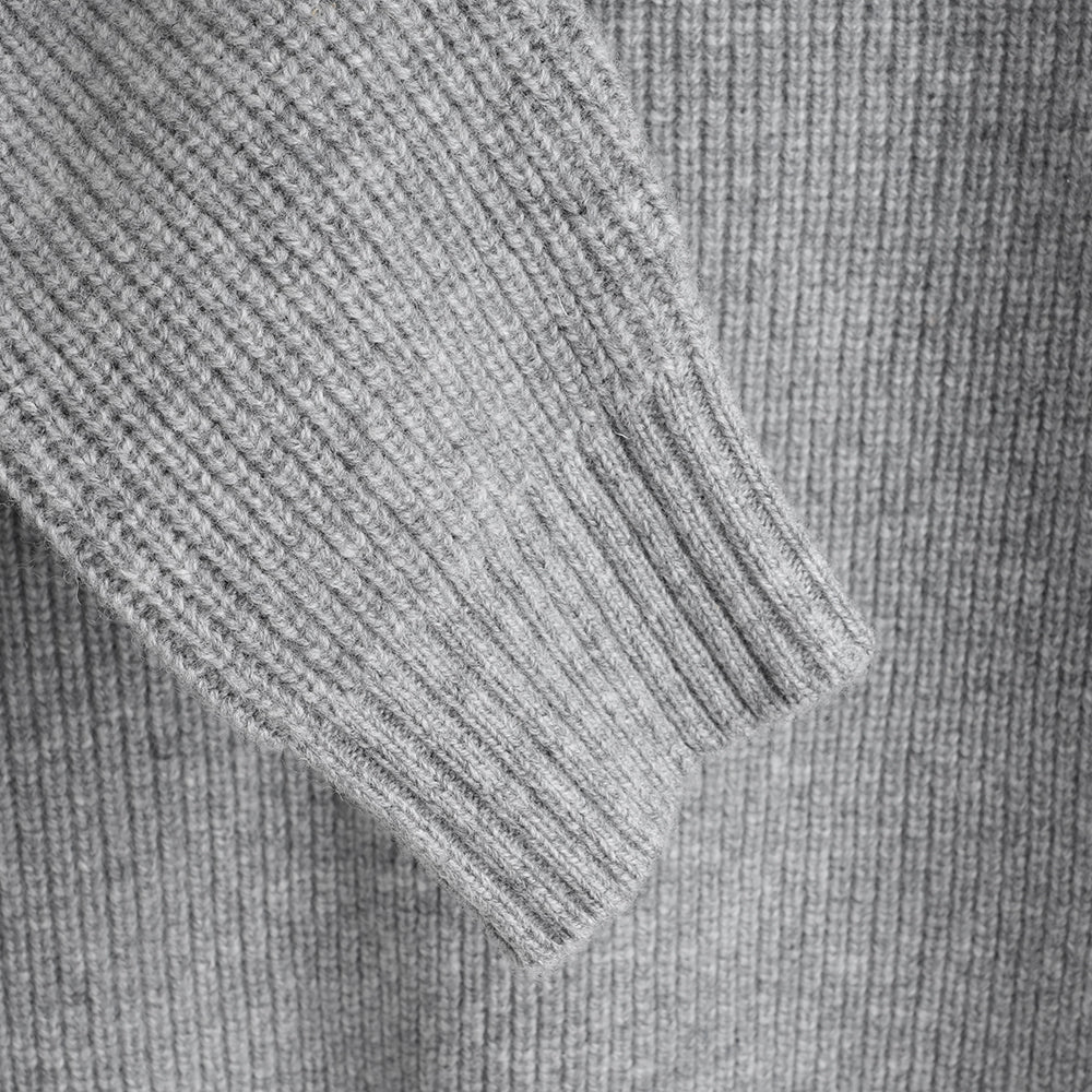Femme Pull col rond en mérinos Herdwick (Heather)