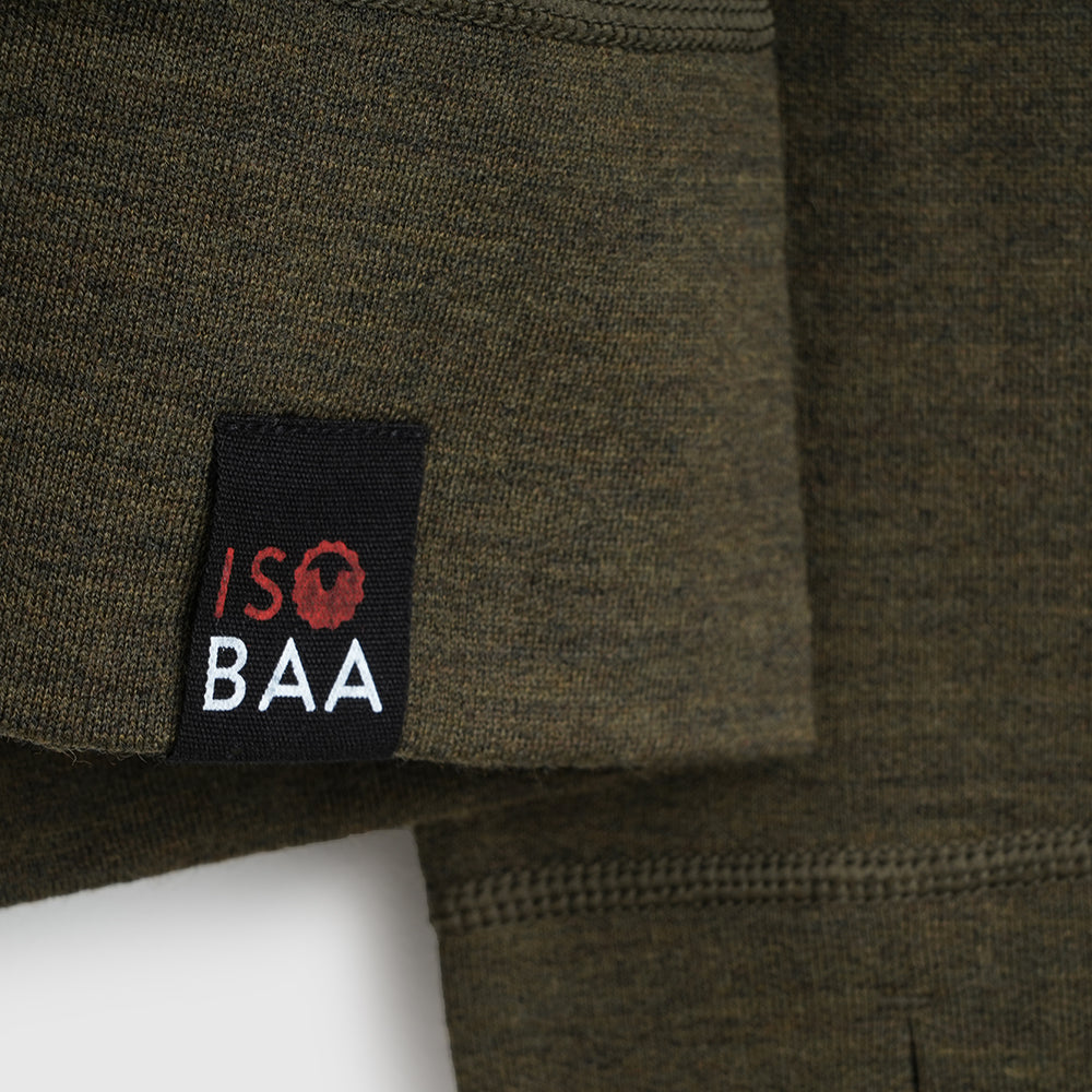 Womens Merino 260 Casual Hoodie (Dark Olive)