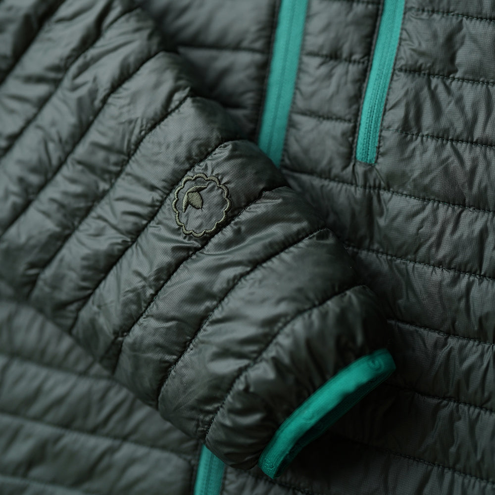 Isobaa | Mens Merino Wool Insulated Jacket (Forest/Green) | Innovative and sustainable design with our Merino jacket.
