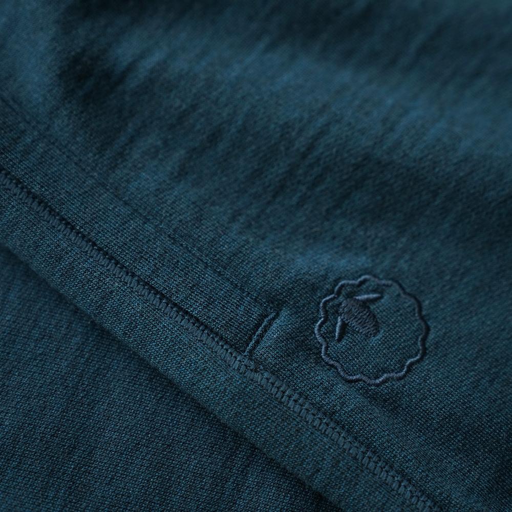 Isobaa | Mens Merino 260 Lounge Cuffed Joggers (Petrol/Lime) | Discover unparalleled comfort and versatility with our luxurious 260gm Merino wool lounge joggers.