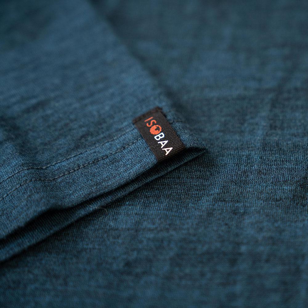 Isobaa | Womens Merino 150 V-Neck Tee (Petrol) | Embark on new adventures with Isobaa's superfine Merino V-neck Tee.
