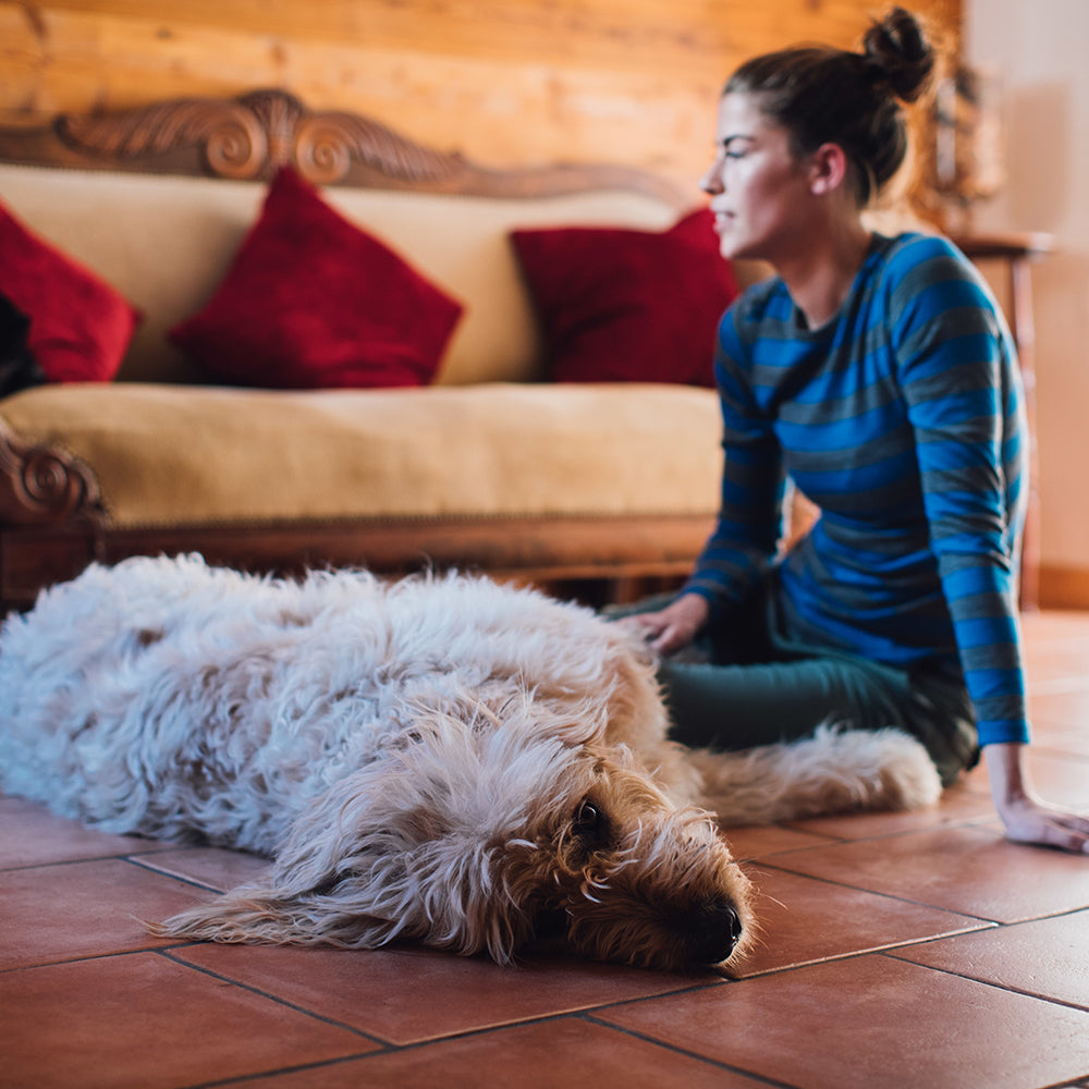 Isobaa | Womens Merino 180 Long Sleeve Crew (Smoke/Blue) | Get outdoors with the ultimate Merino wool long-sleeve top. | Model: Jess