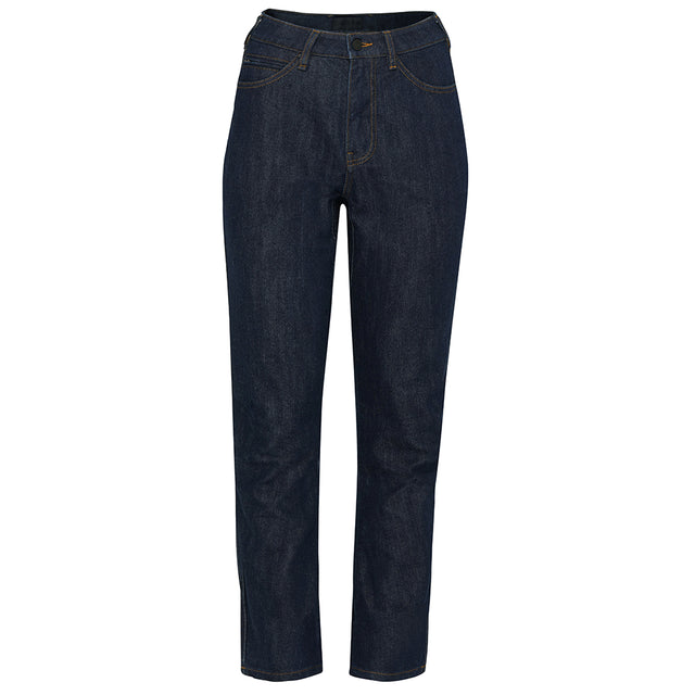 Isobaa | Womens LUX Merino Blend Jeans (Dark Indigo) | Elevate your denim game with our LUX Merino Blend Jeans. A premium fusion of cotton, merino wool, and elastane.