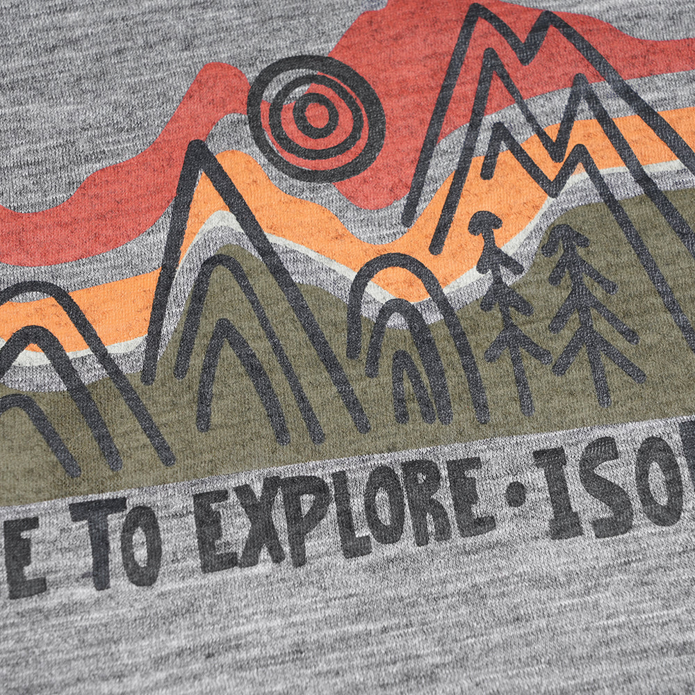 Junior Merino 150 Time to Explore LS Tee (Charcoal)