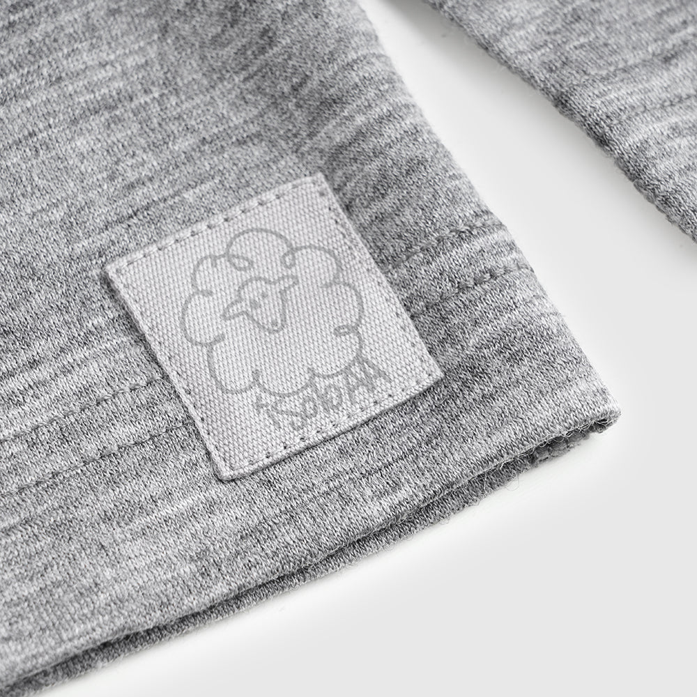 Junior Merino 150 Time to Explore LS Tee (Charcoal)
