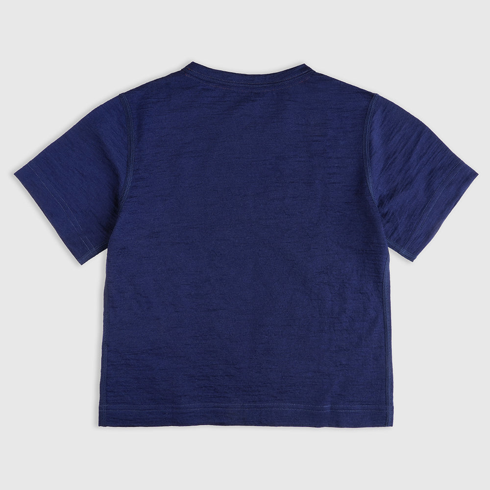 Kids Merino 150 Natures Time Out SS Tee (Navy)