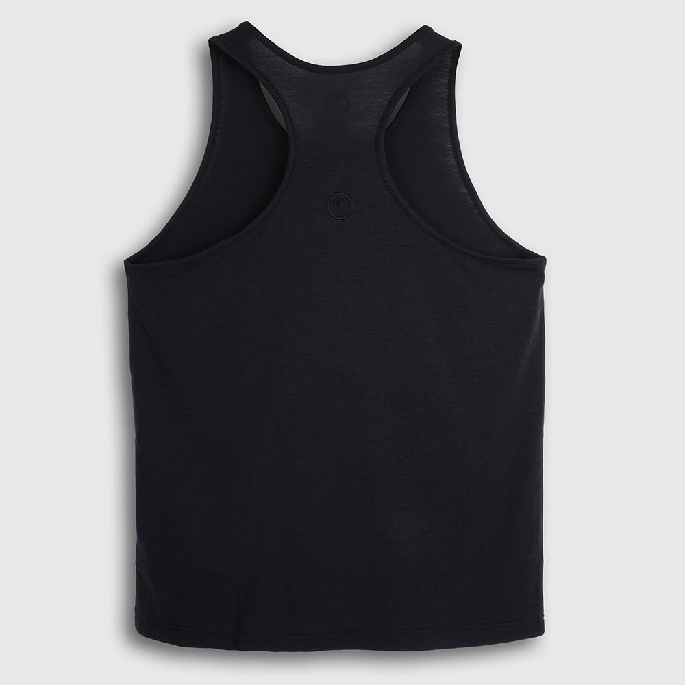 Mens Merino Blend 125 Ultrafine Racer Vest (Black)
