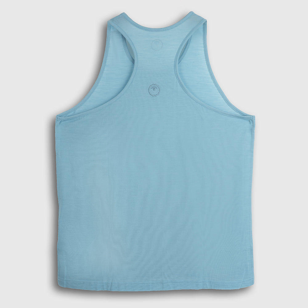 Mens Merino Blend 125 Ultrafine Racer Vest (Lagoon)