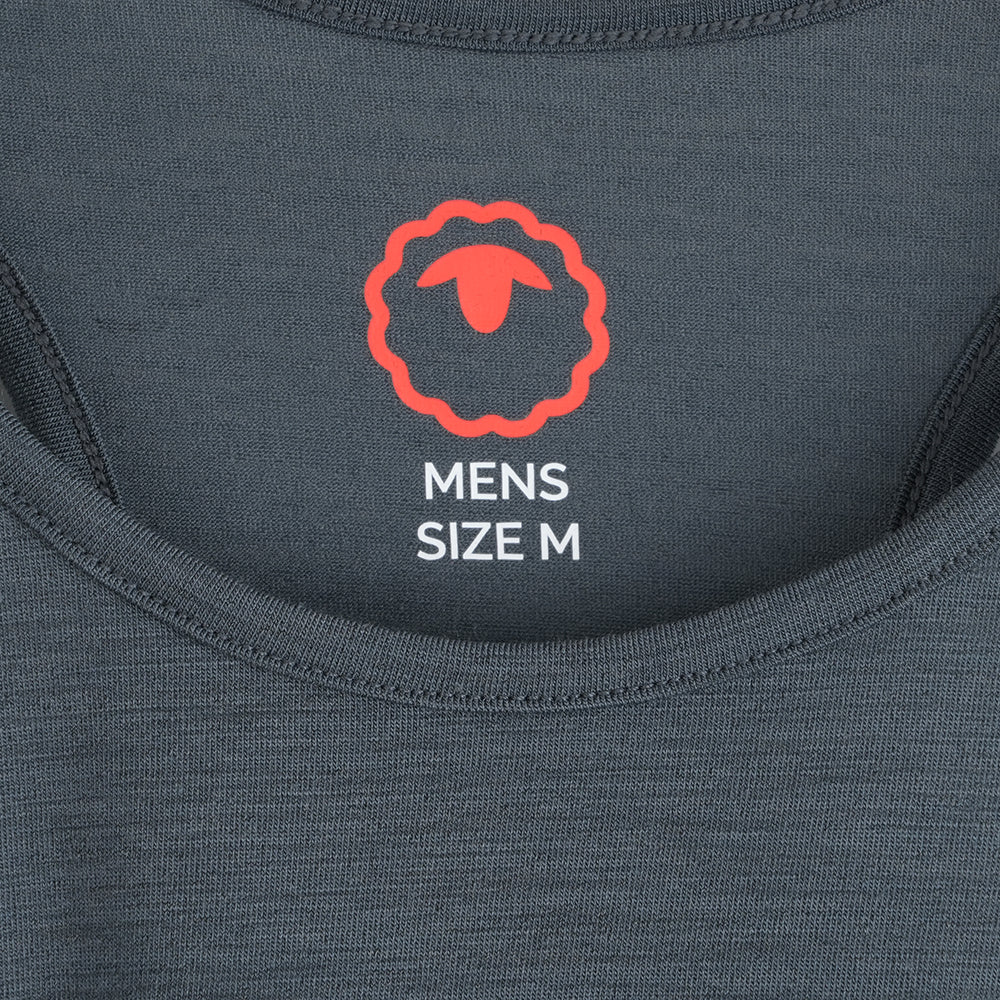 Mens Merino Blend 125 Ultrafine Racer Vest (Turbulence)