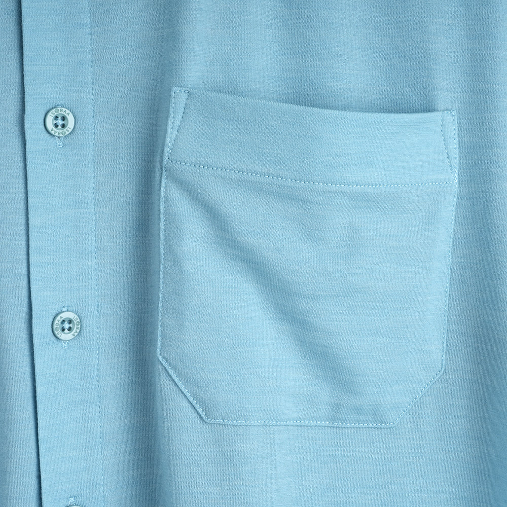 Mens Merino Blend 125 Ultrafine SS Shirt (Lagoon)