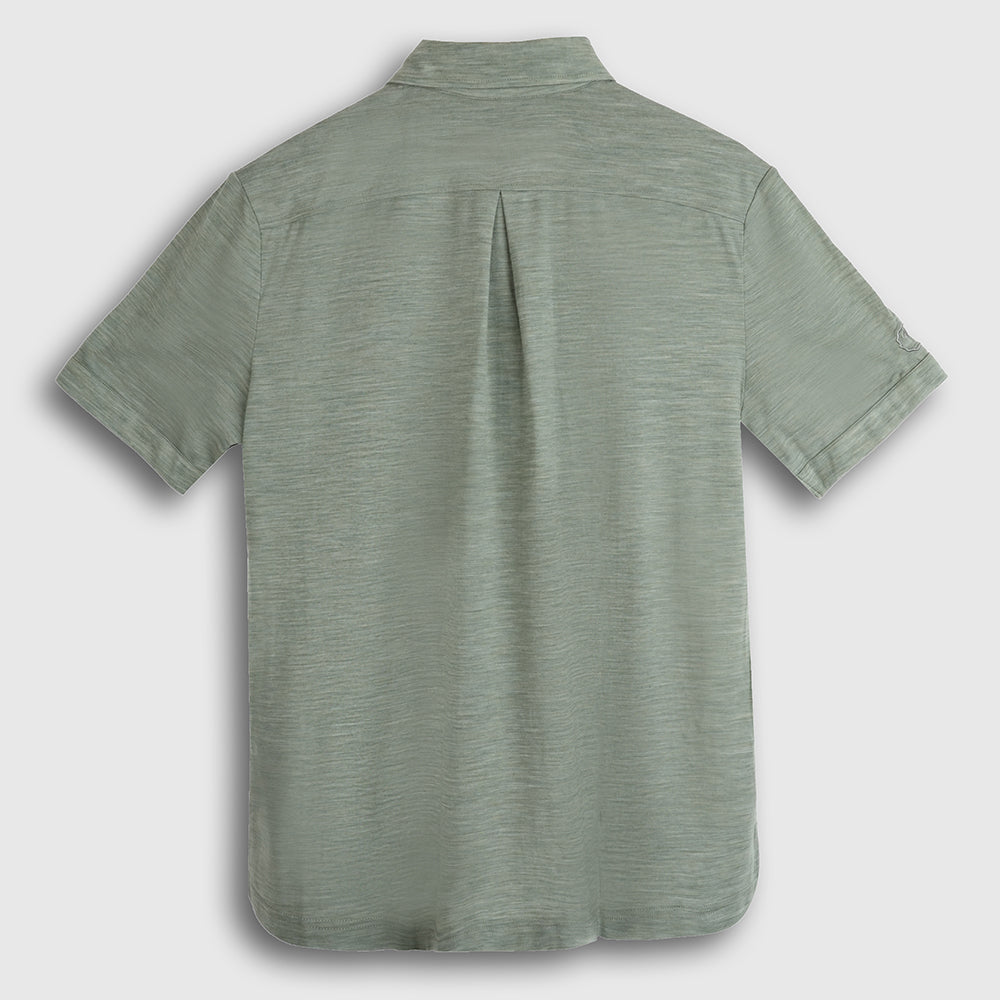 Mens Merino Blend 125 Ultrafine SS Shirt (Olive)