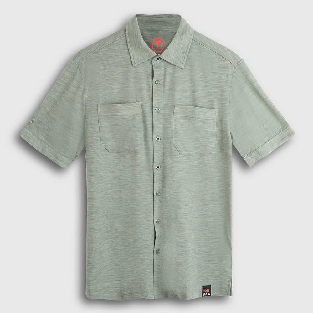 Mens Merino Blend 125 Ultrafine SS Shirt (Olive)