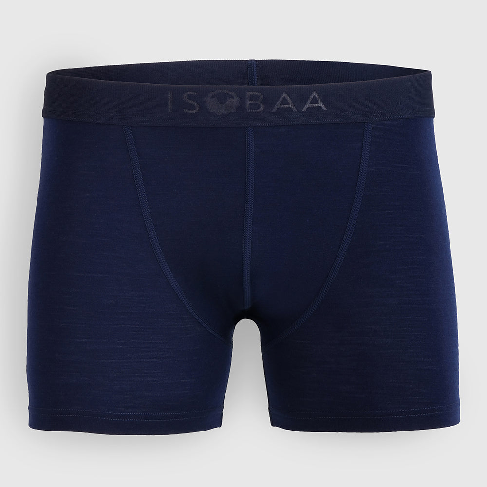 Mens Merino Blend 180 Boxers (2 Pack - Navy)