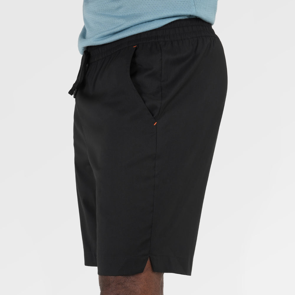 Mens Merino Active Blend Travel Shorts (Black) | Model: Michael
