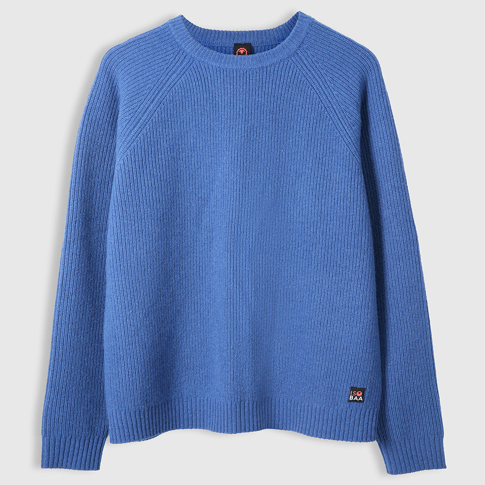 Pull col rond en mérinos Mens Herdwick (Denim)