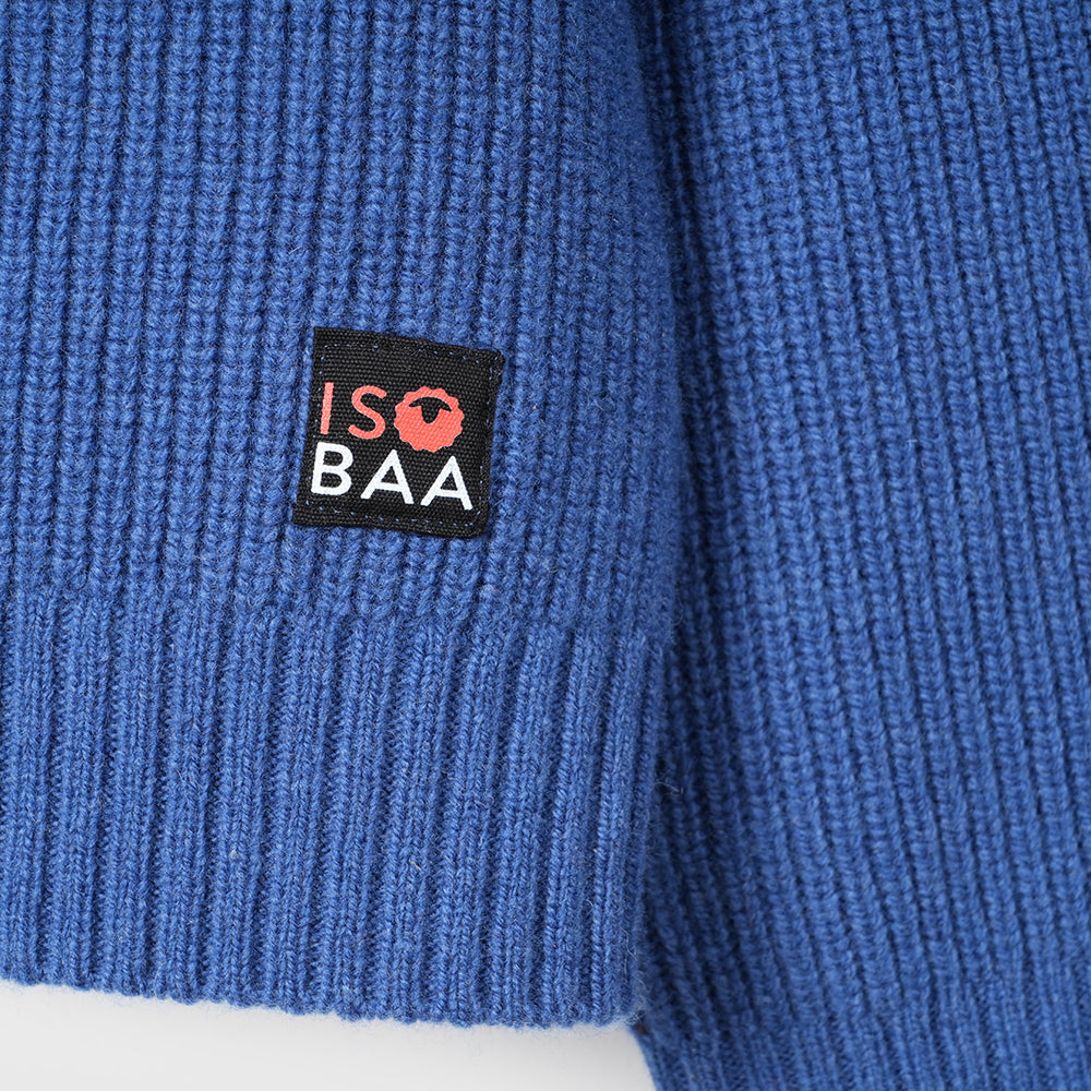 Pull col rond en mérinos Mens Herdwick (Denim)