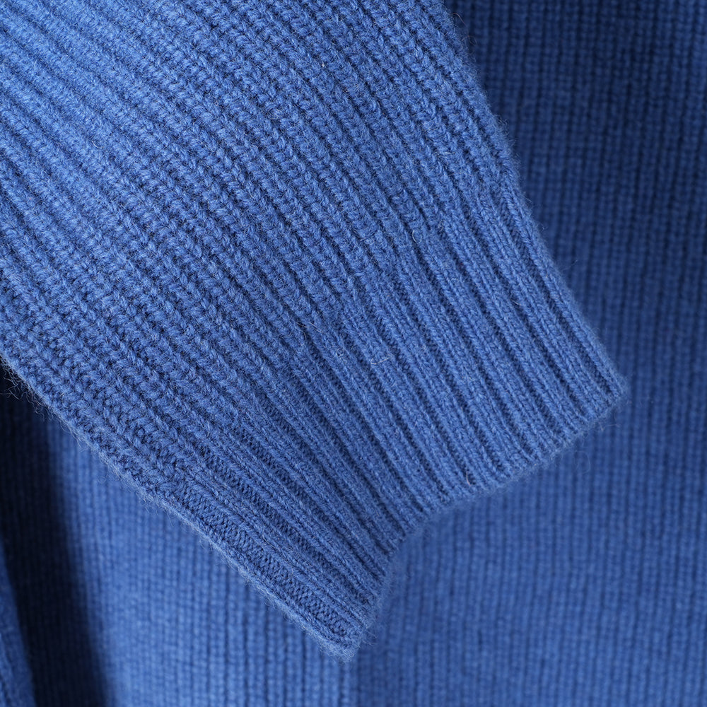 Pull col rond en mérinos Mens Herdwick (Denim)