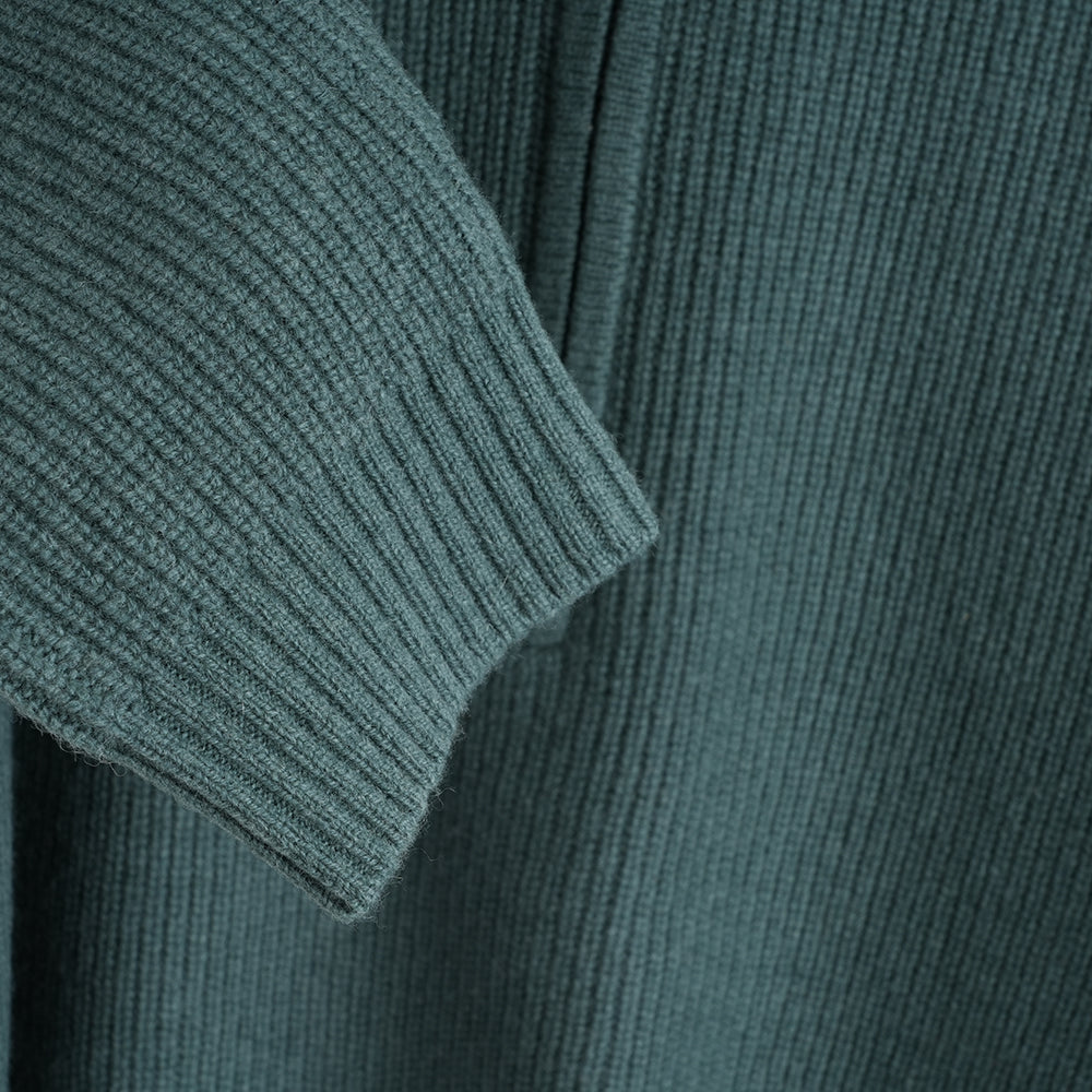 Mens Herdwick Merino Half Zip Sweater (Sea Green)