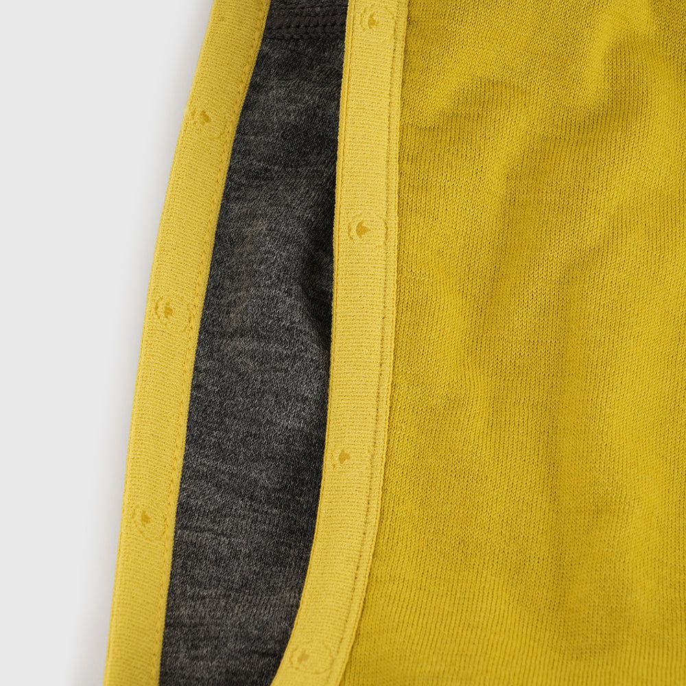 Mens Merino 200 Zip Neck Hoodie (Lime/Smoke)