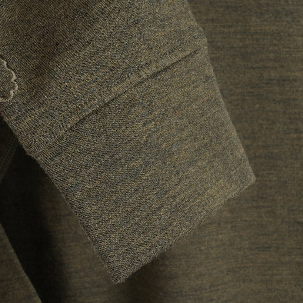 Mens Merino 260 Lounge Sweatshirt (Dark Olive)