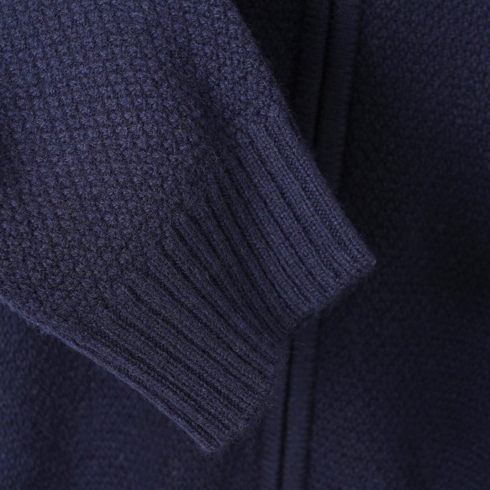 Pull zippé en mérinos Mens Oaken (Navy)