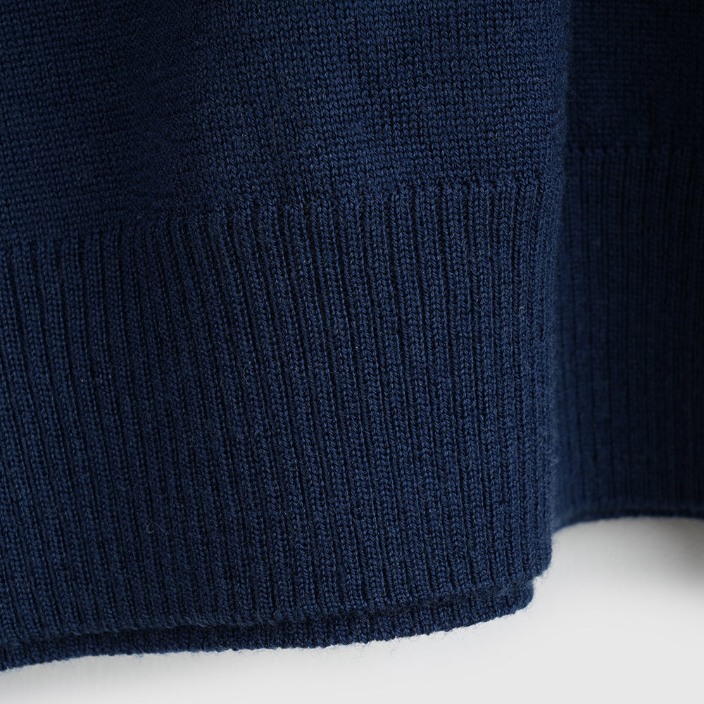 Homme Pull col V Woolsey Mérinos (Navy)