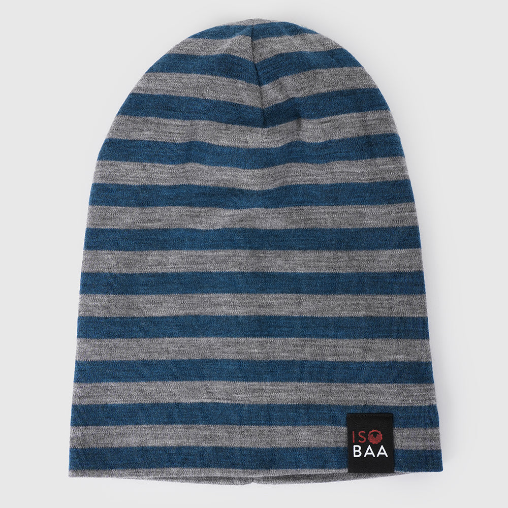Merino 230 Beanie (Petrol/Charcoal)